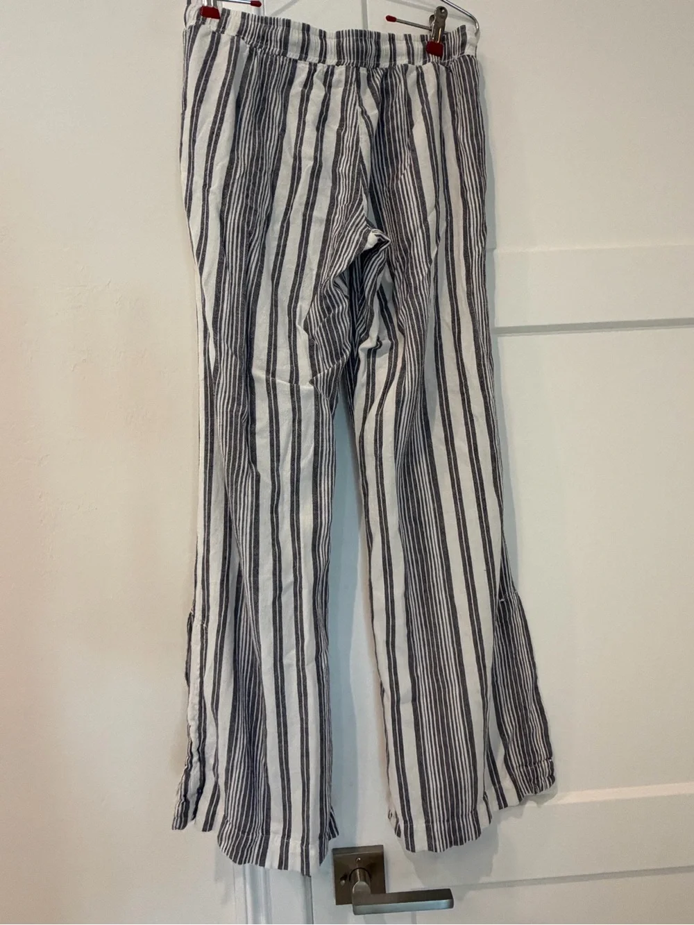 Striped Wide-Leg Drawstring Pants - Picture 11 of 11